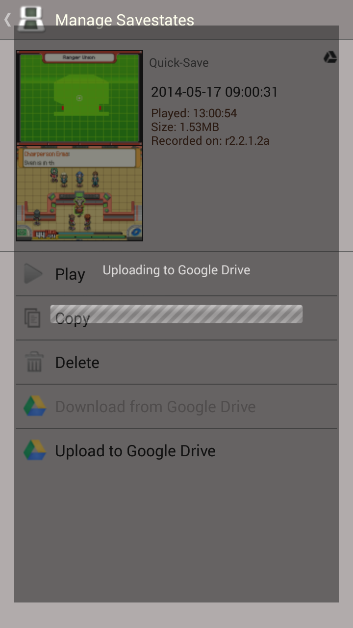 See I'm uploading to drive